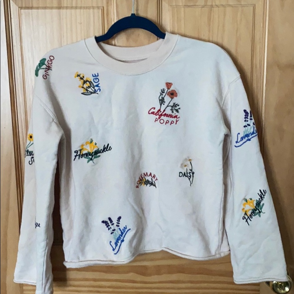 Madewell flower sweater